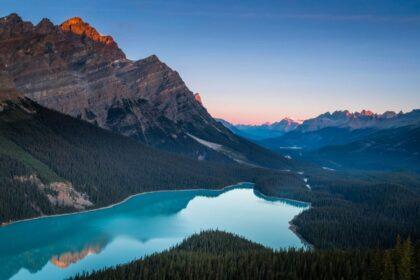 morning at peyto lake